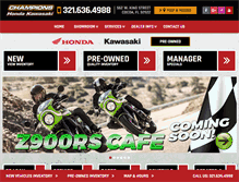 Tablet Screenshot of championshonda.com